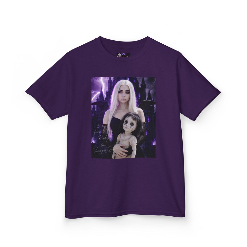 Vampyro Crimson “Haunted Music Box” Official Kids Tee – Gothic Doll Edition