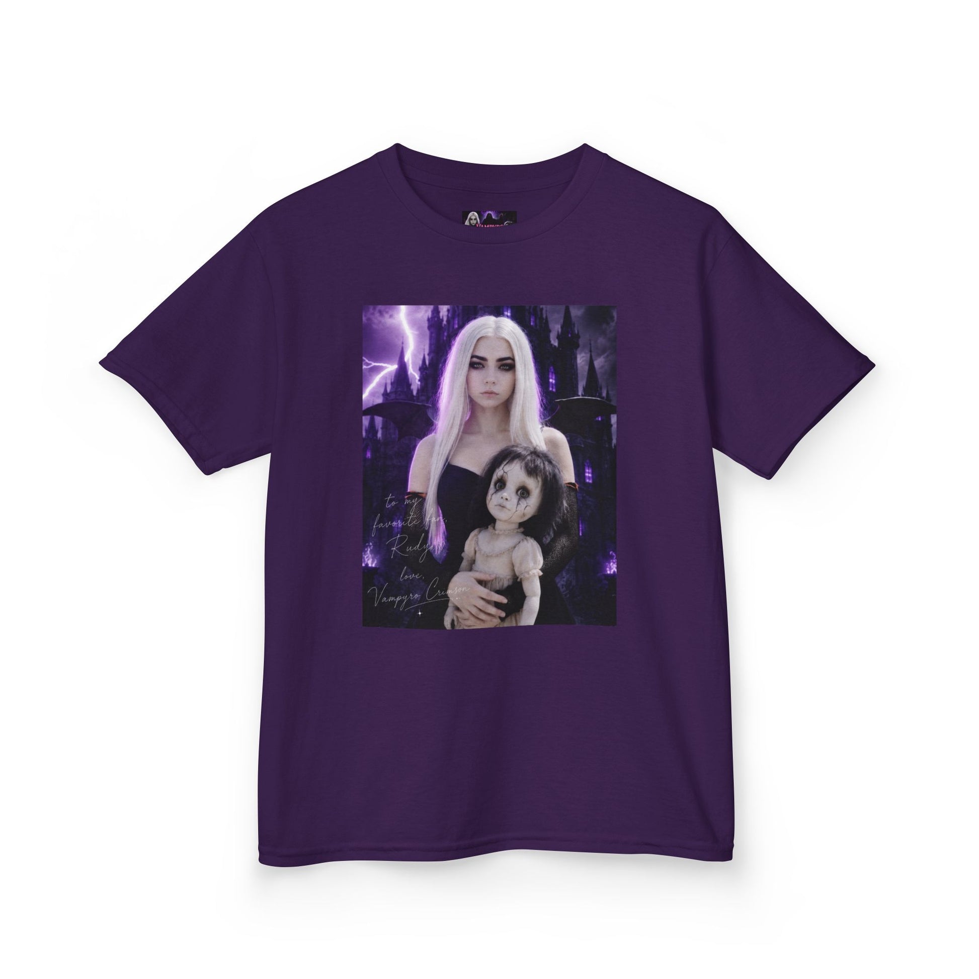 Vampyro Crimson “Haunted Music Box” Official Kids Tee – Gothic Doll Edition