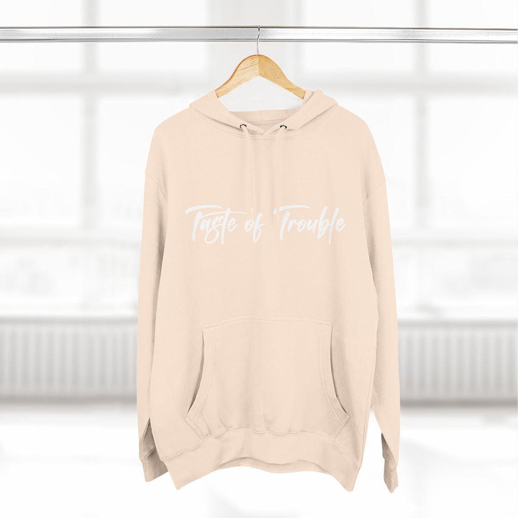 Taste of Trouble Fleece Pullover, Cozy Gift for Women, Casual Wear, Motivational Apparel, Holiday Gift