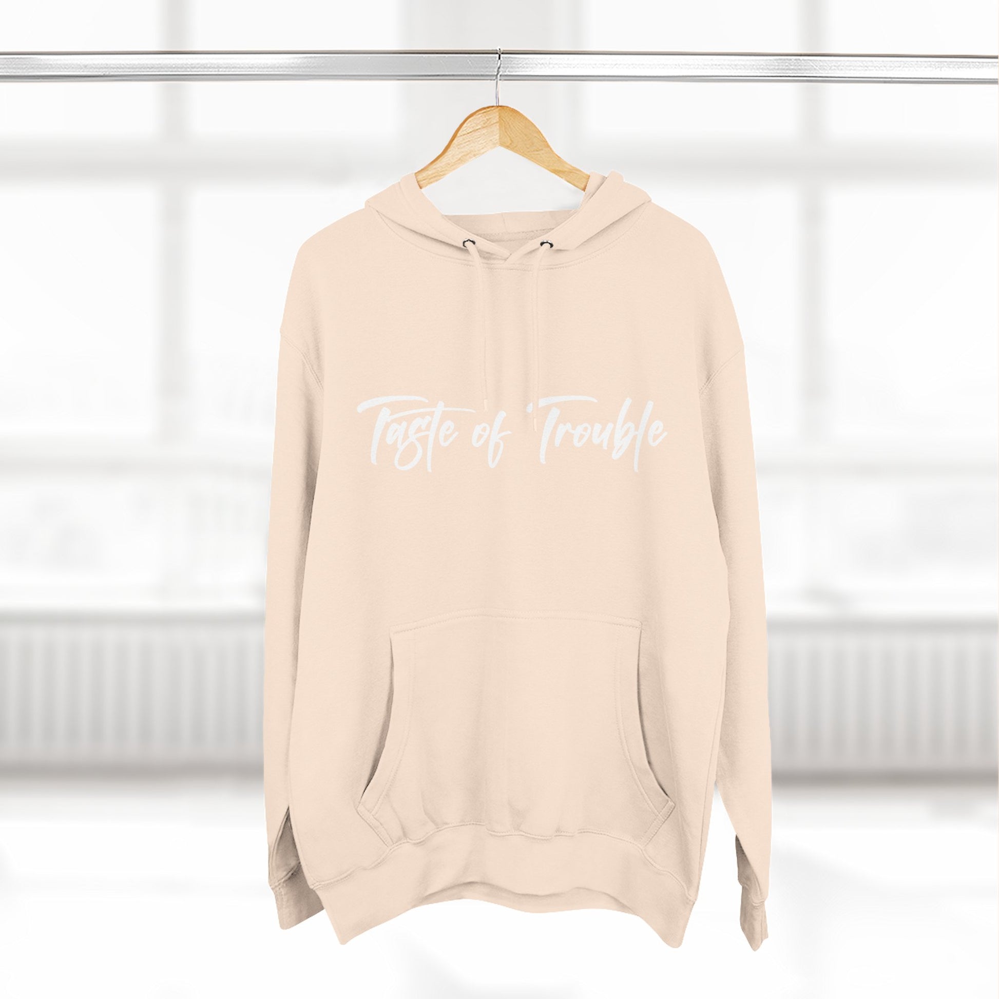 Taste of Trouble Fleece Pullover, Cozy Gift for Women, Casual Wear, Motivational Apparel, Holiday Gift