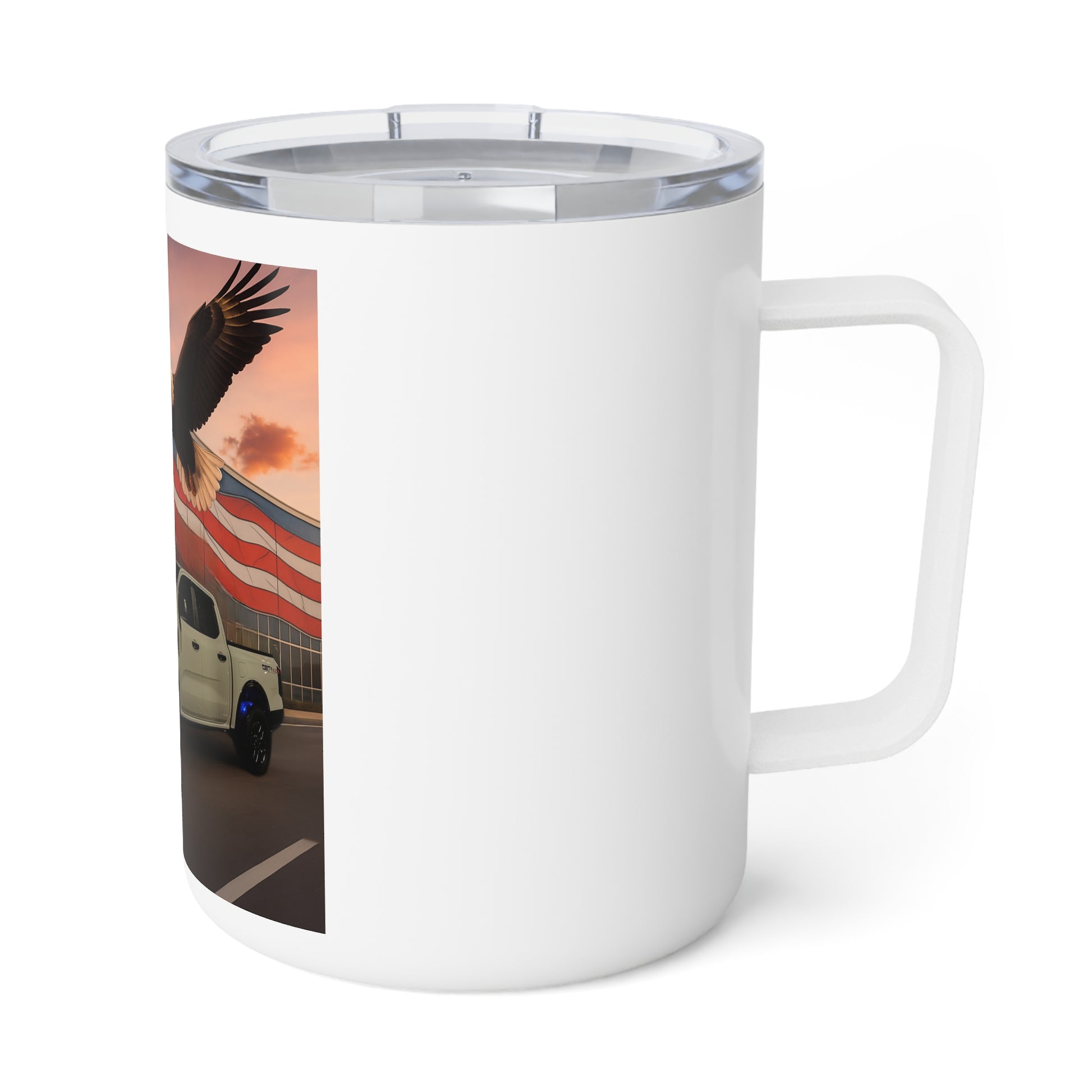 Jay’s Patriotic Eagle & Truck 10oz Insulated Coffee Mug