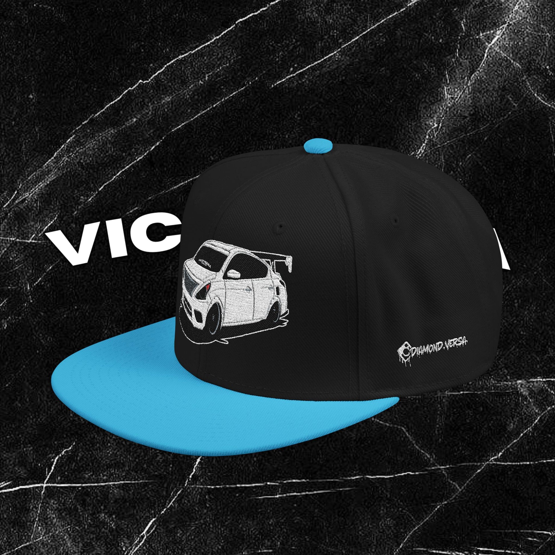 Embroidered Diamond Versa Snapback