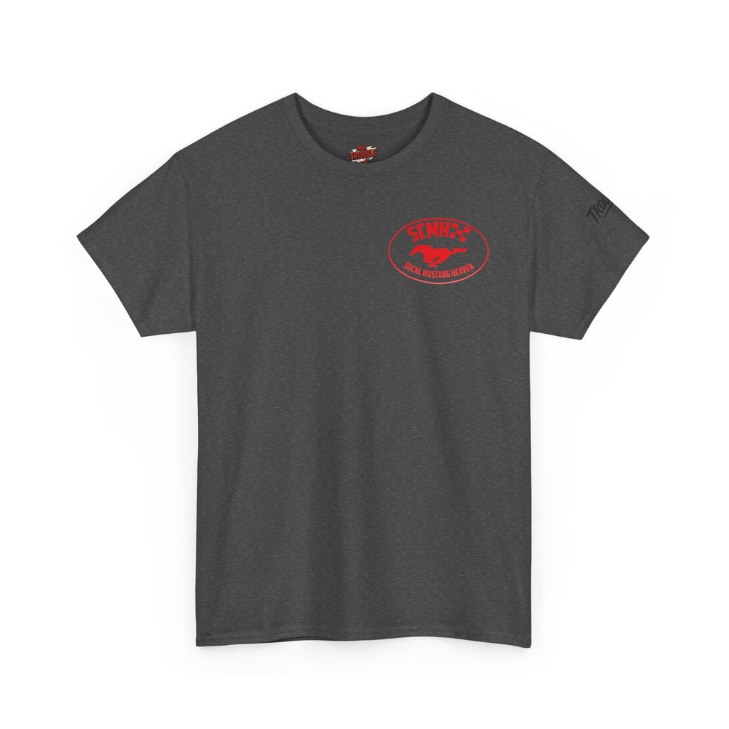 Unisex Heavy Cotton Tee with SoCal Mustang Heaven Design, Casual Tee, Gift for Car Lovers, Mustang Enthusiast Shirt, Iconic Graphic Tee