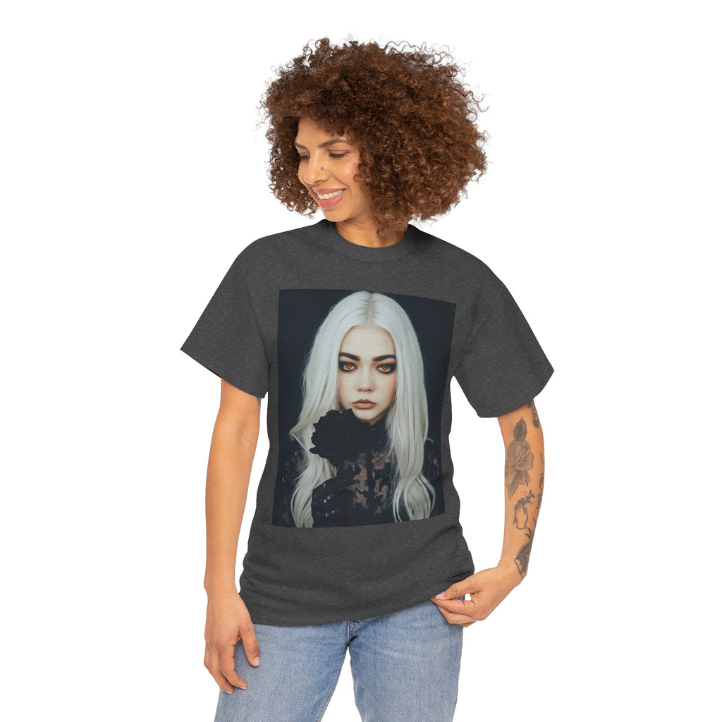Digitally Autographed Vampyro Crimson Gothic Art Unisex Tee, Halloween Shirt, Alternative Fashion, Spooky Graphic Tee, Witchy Aesthetic Clothing, Edgy Outfit Idea