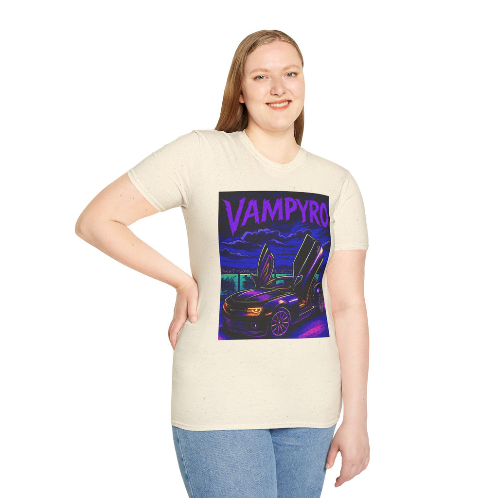 Vampyro Camaro Collectors T-Shirt, Graphic Tee for Car Lovers, Unisex T-Shirt, Retro Car Apparel, Gift for Auto Enthusiasts