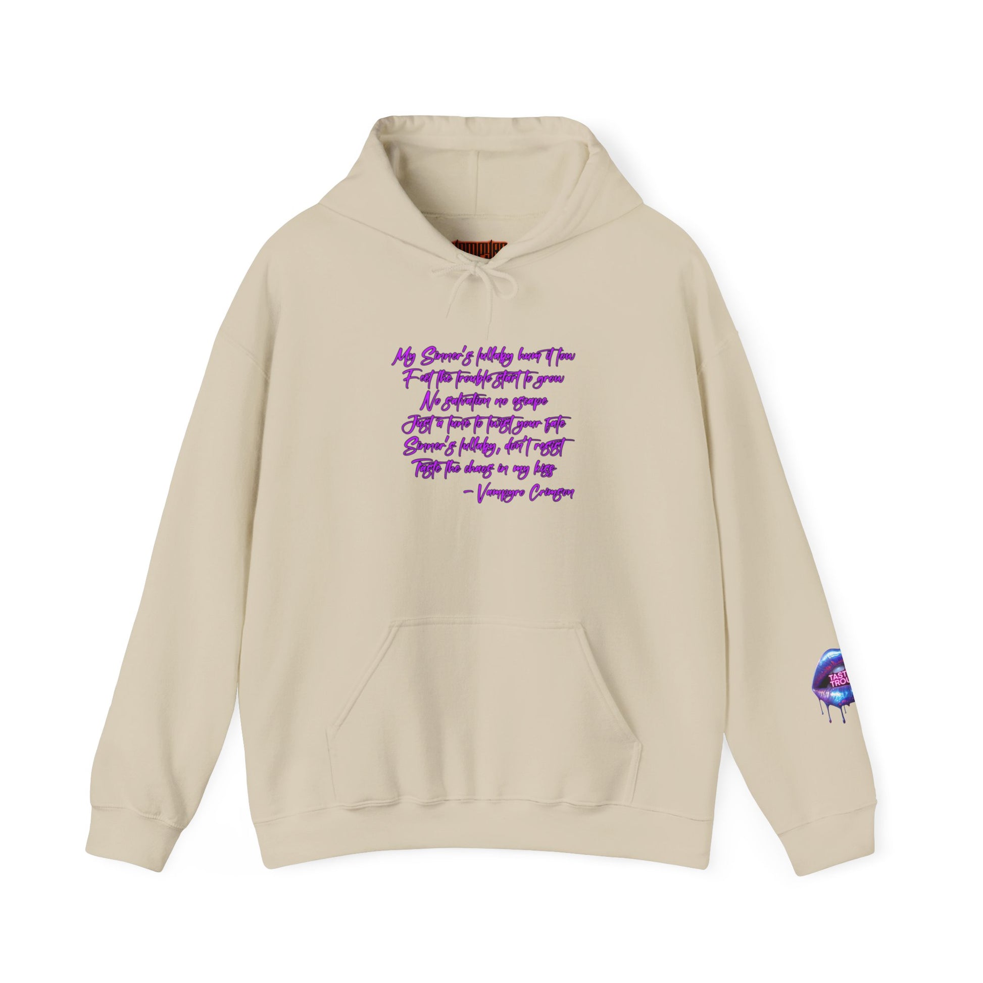 Taste of Trouble Inspirational Hoodie for Creative Souls, Motivational Sweatshirt, Unisex Heavy Blend, Modern Casual Wear, Gift for Artists, Trendy [...]