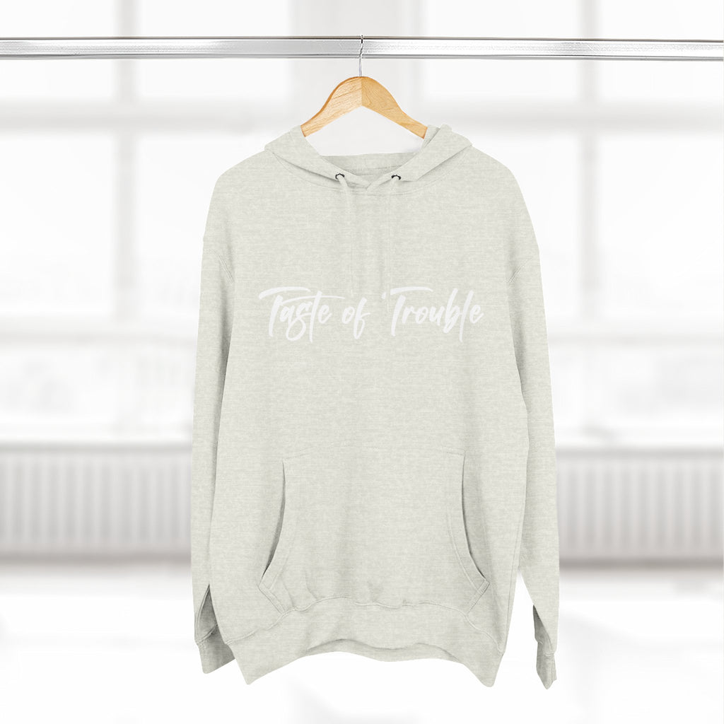 Taste of Trouble Fleece Pullover, Cozy Gift for Women, Casual Wear, Motivational Apparel, Holiday Gift
