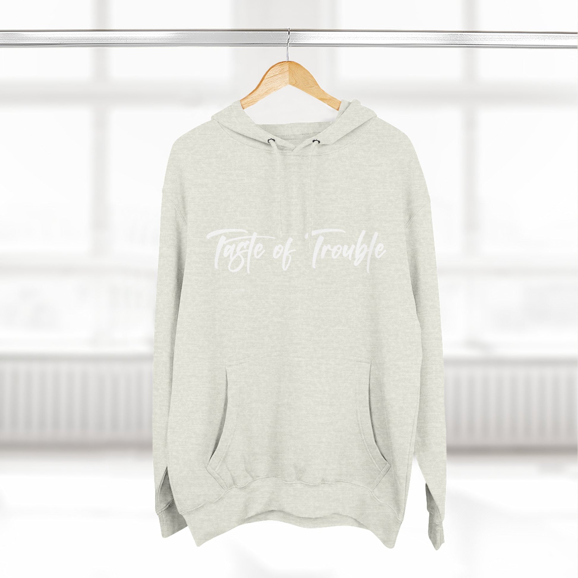 Taste of Trouble Fleece Pullover, Cozy Gift for Women, Casual Wear, Motivational Apparel, Holiday Gift