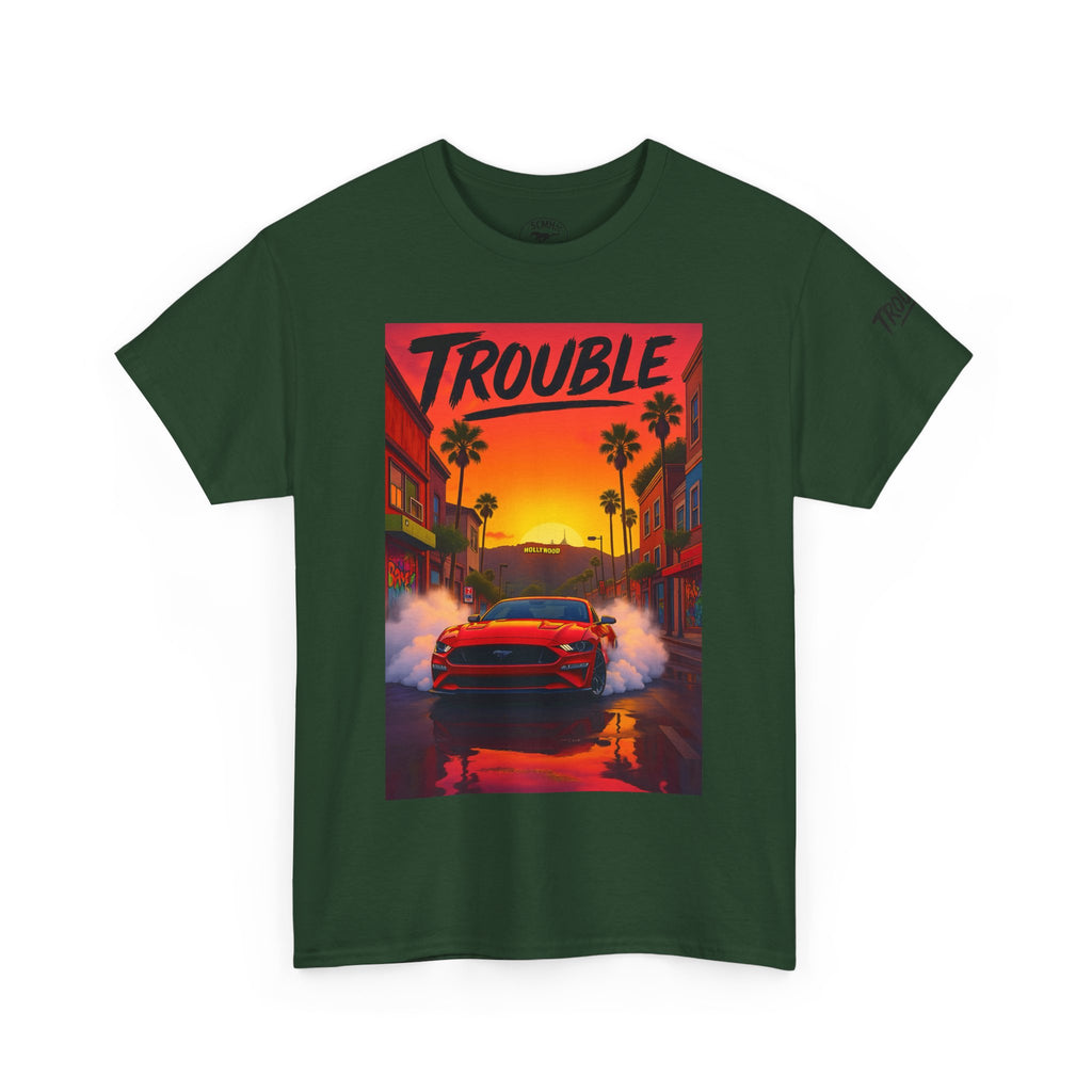 Trouble Retro Trouble Graphic Tee, Unisex Cotton T-Shirt, Cool Streetwear Shirt, Casual Summer Tee, Gift for Car Lovers