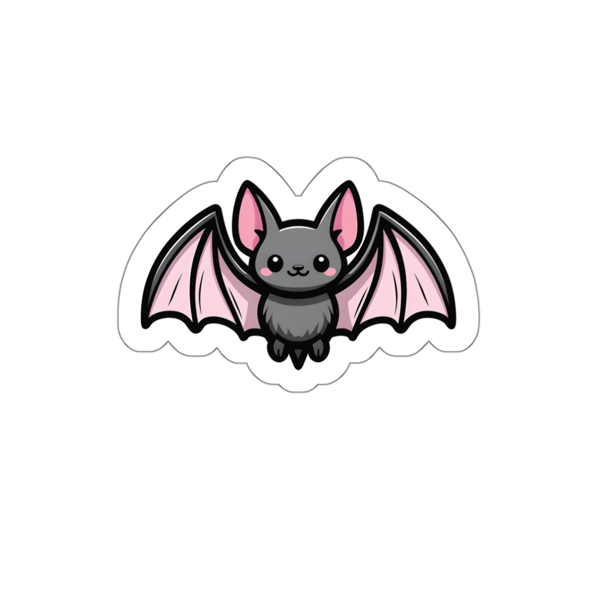 Vampyro Crimson's Cute Bat Die-Cut Stickers, Halloween Decor, Laptop Accessories, Kawaii Bat Sticker, Gift for Animal Lovers, Party Favors