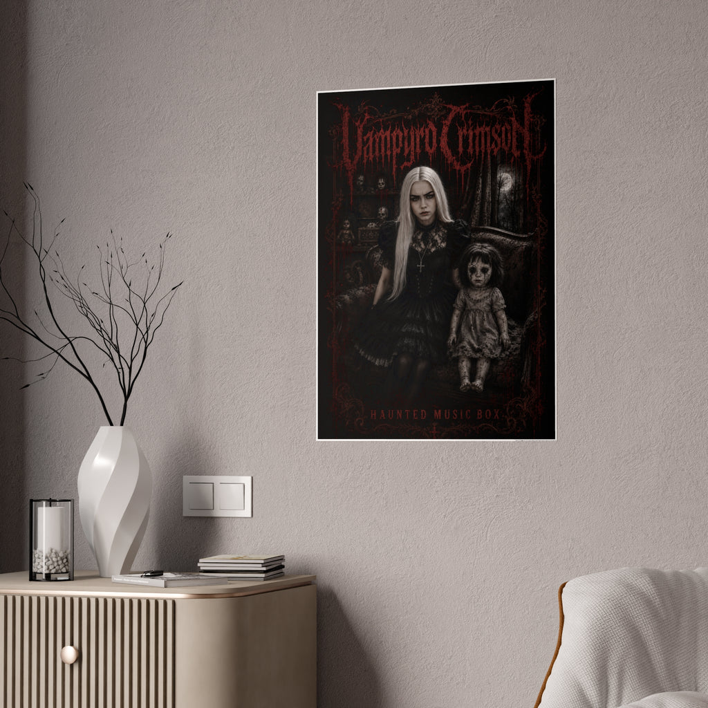 SIGNED CD  + Exclusive Signed Vendetta Vampyro Crimson Haunted Music Box Band Poster