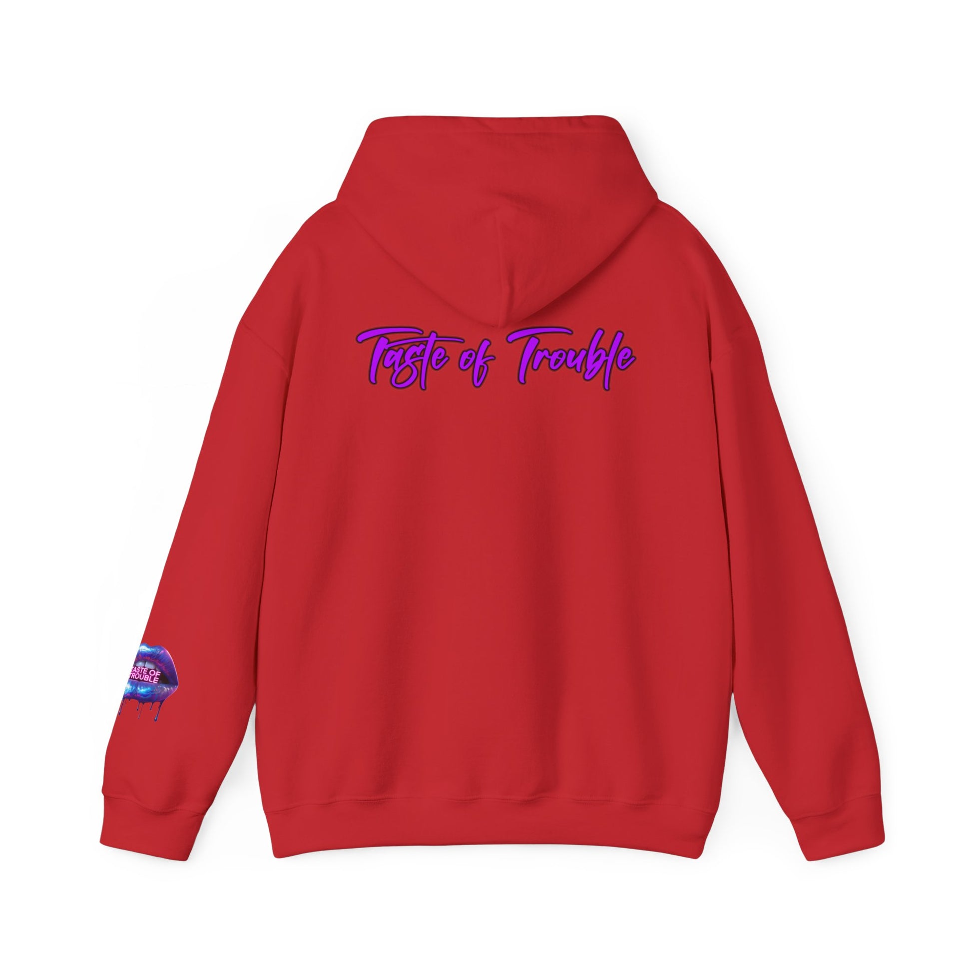 Taste of Trouble Inspirational Hoodie for Creative Souls, Motivational Sweatshirt, Unisex Heavy Blend, Modern Casual Wear, Gift for Artists, Trendy [...]