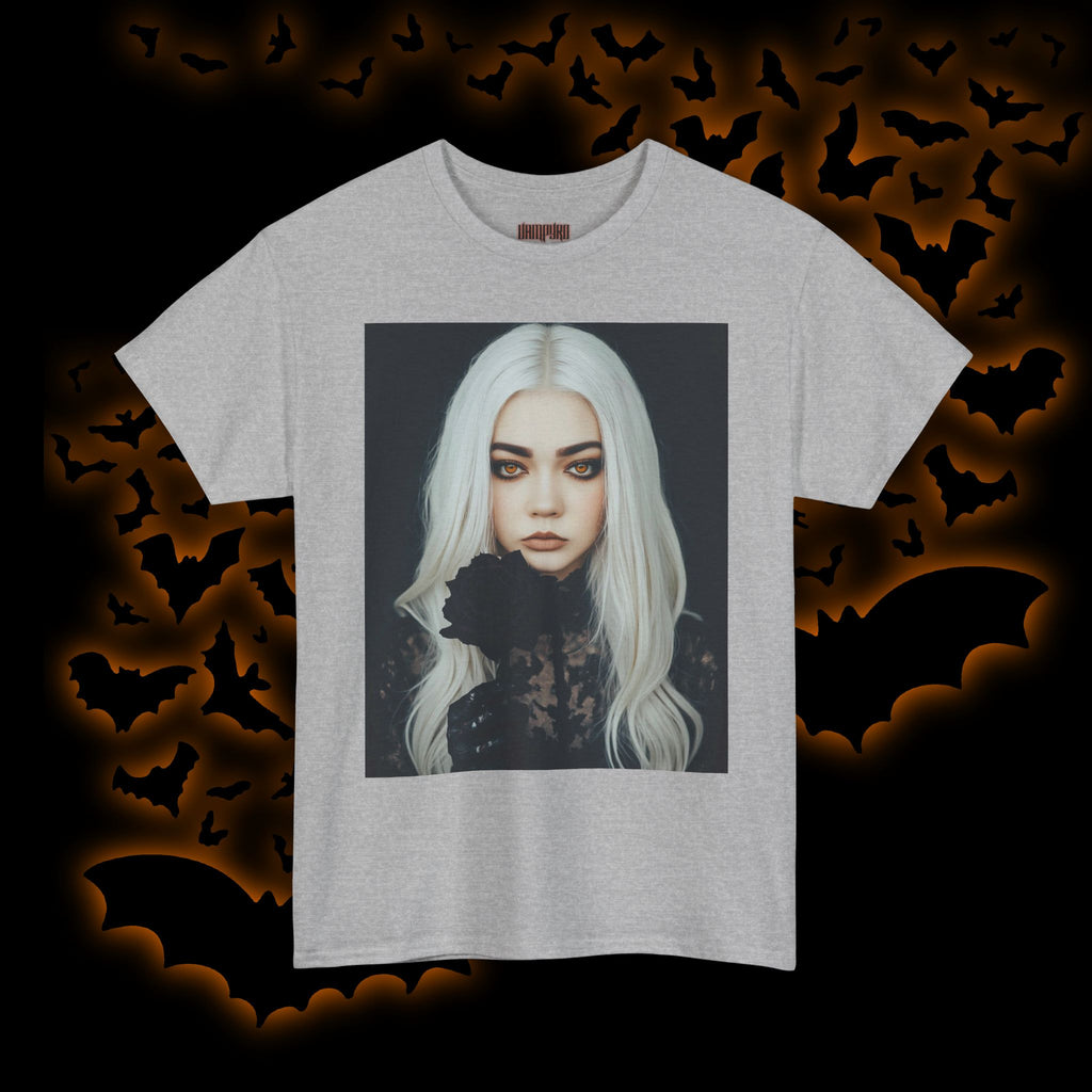 Digitally Autographed Vampyro Crimson Gothic Art Unisex Tee, Halloween Shirt, Alternative Fashion, Spooky Graphic Tee, Witchy Aesthetic Clothing, Edgy Outfit Idea