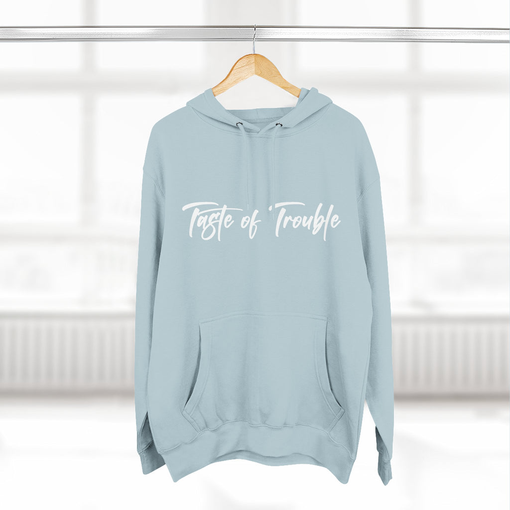 Taste of Trouble Fleece Pullover, Cozy Gift for Women, Casual Wear, Motivational Apparel, Holiday Gift