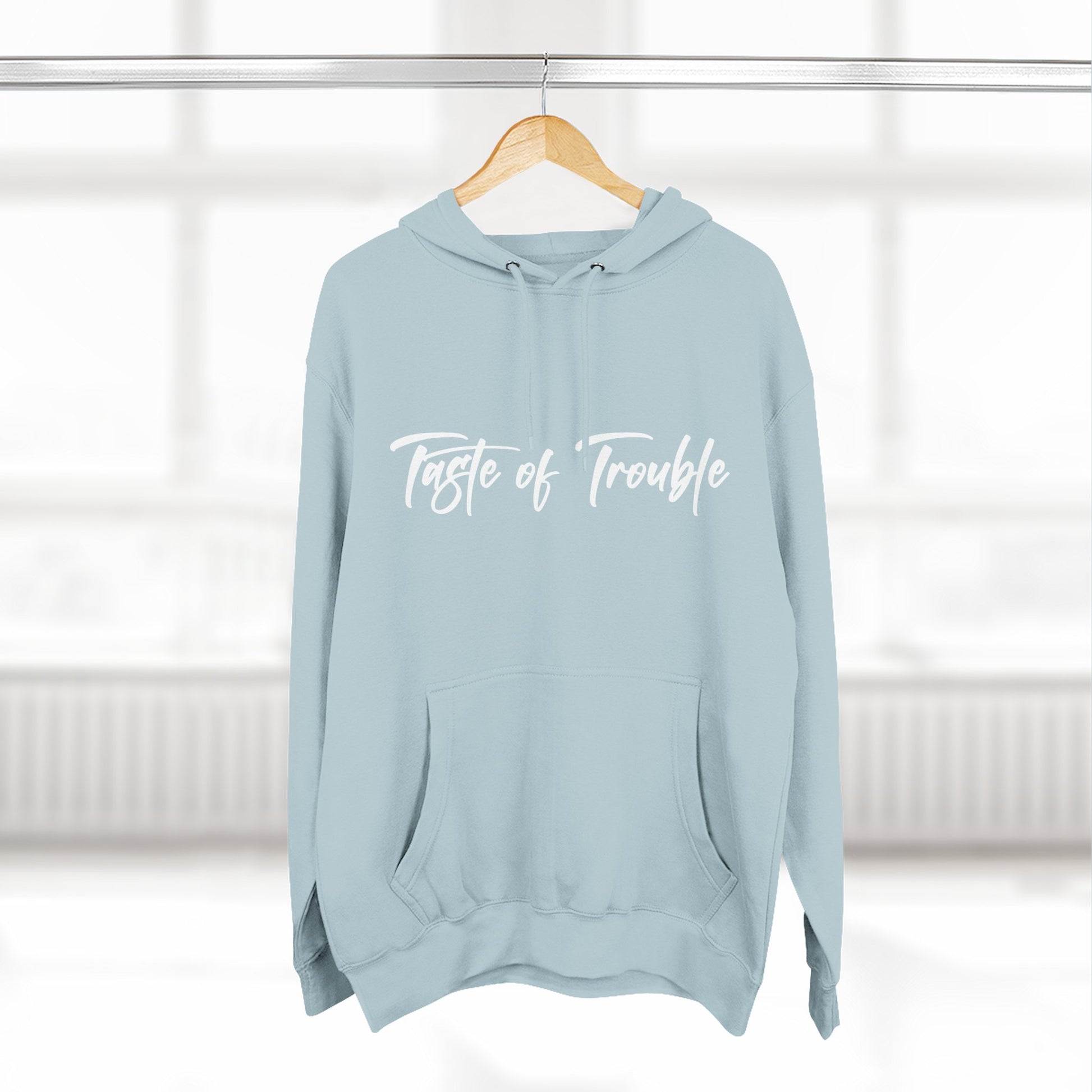 Taste of Trouble Fleece Pullover, Cozy Gift for Women, Casual Wear, Motivational Apparel, Holiday Gift