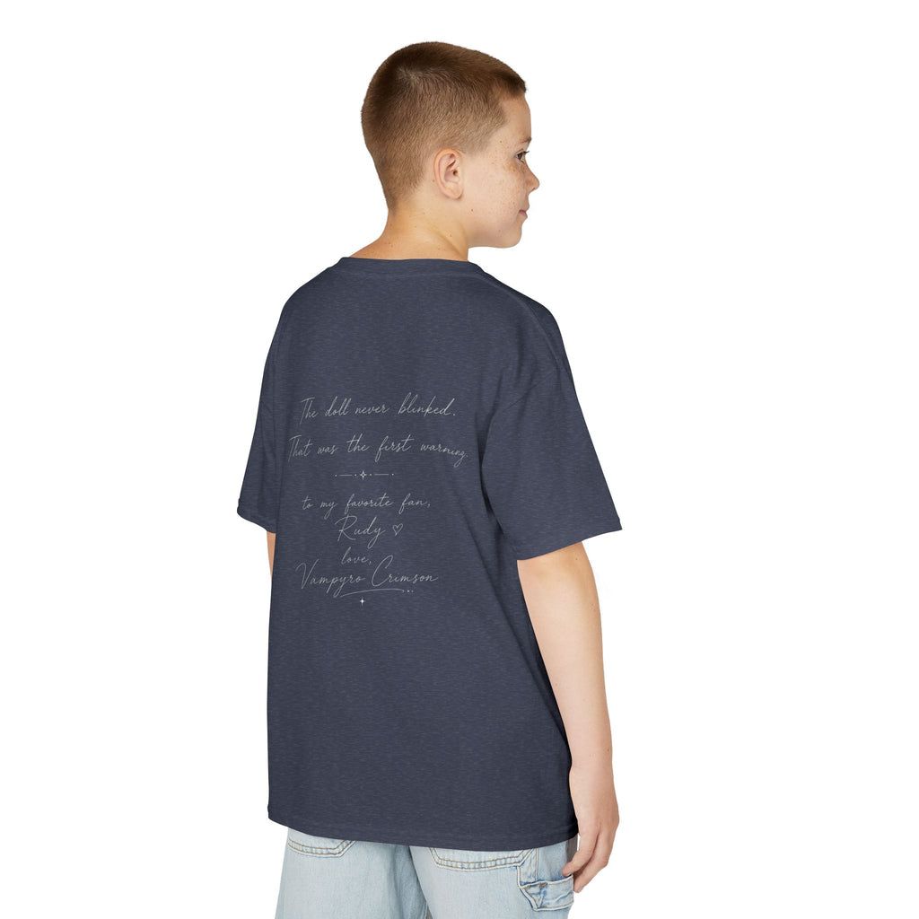 Vampyro Crimson – Haunted Music Box Kids Gothic Horror T-Shirt