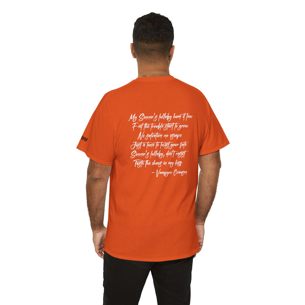 Taste of Trouble Vampyro Crimson Lyrics Unisex Heavy Cotton Tee - Casual Comfort, Everyday Wear, Gift for Friends, Stylish Casual Tee, Versatile Fashion