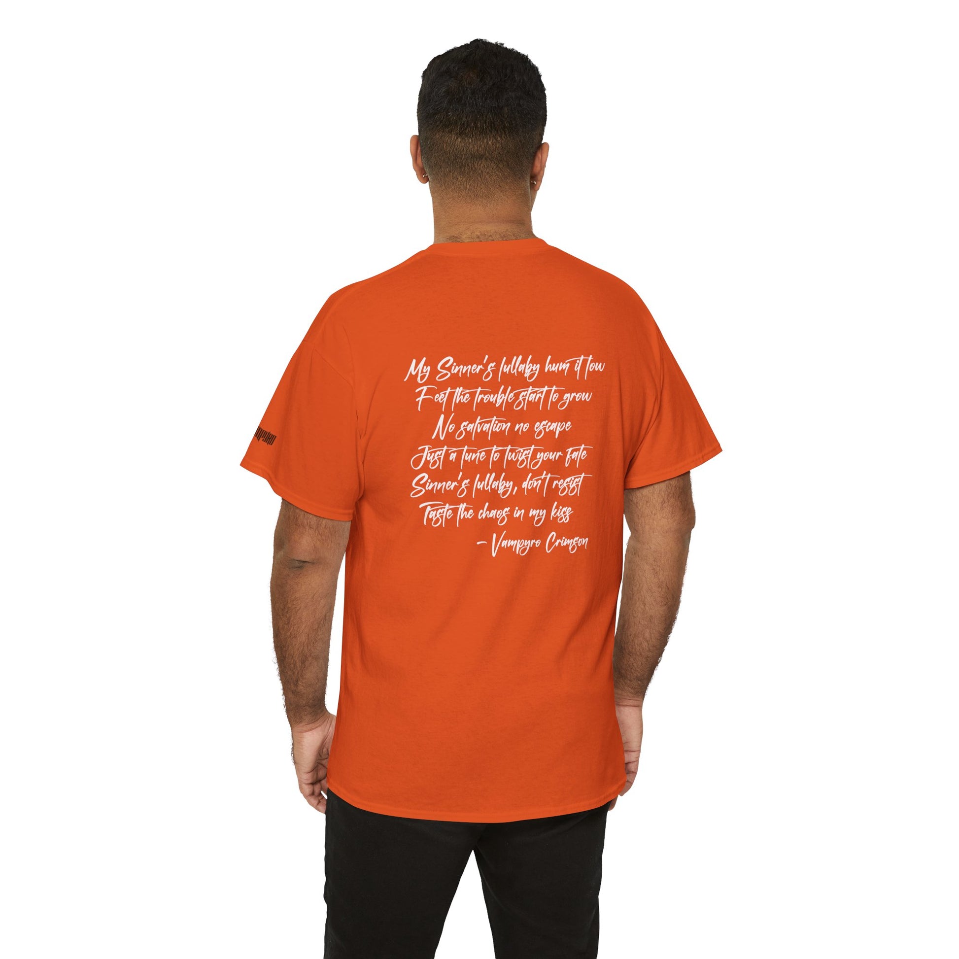 Taste of Trouble Vampyro Crimson Lyrics Unisex Heavy Cotton Tee - Casual Comfort, Everyday Wear, Gift for Friends, Stylish Casual Tee, Versatile Fashion