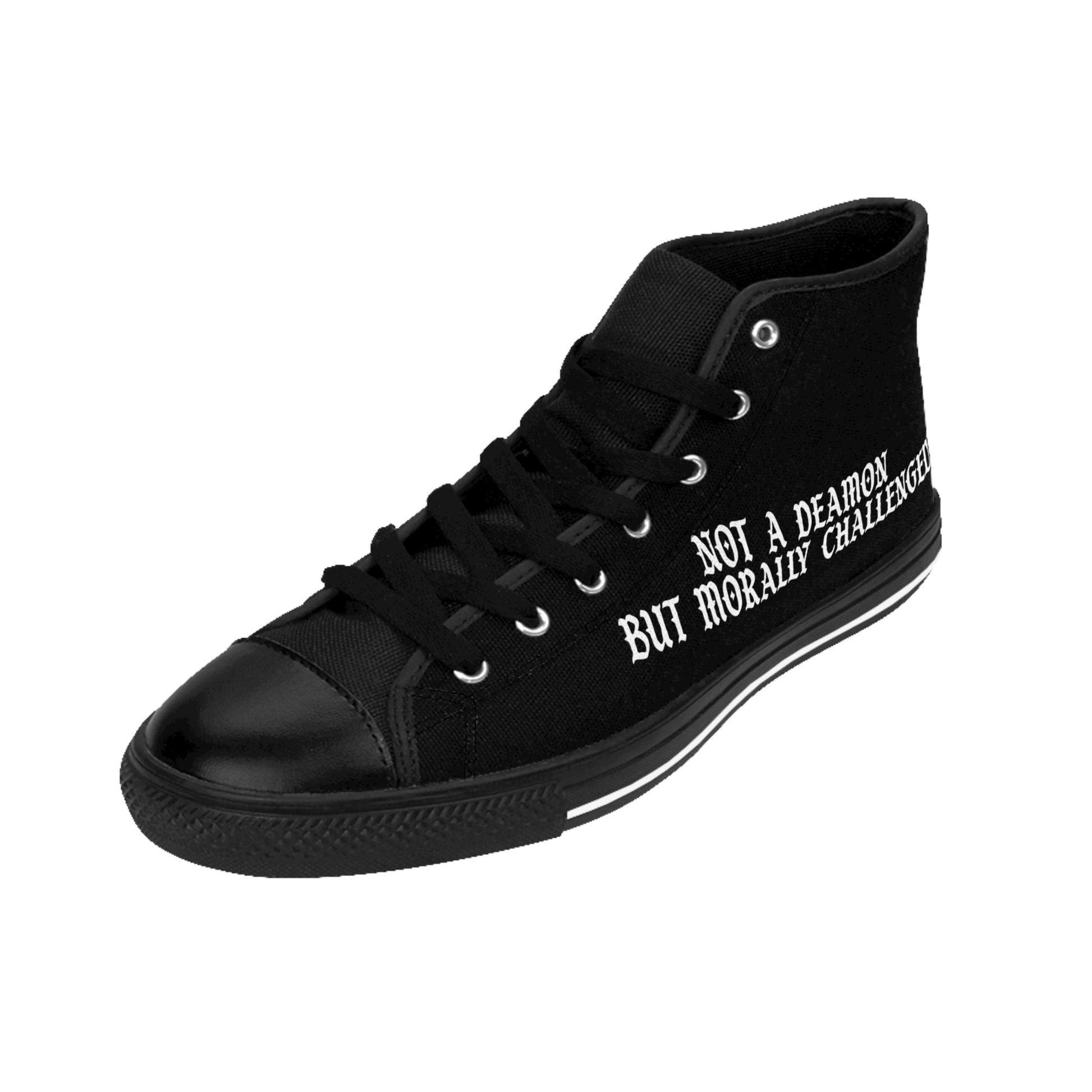 Not a Demon but Morally Challenged High Top Sneakers