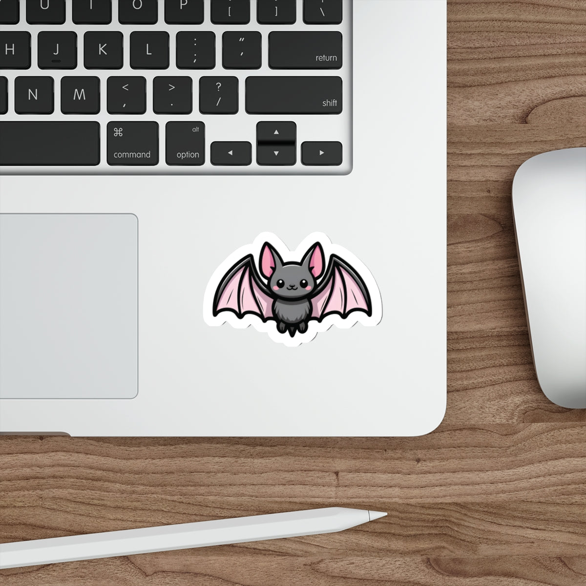 Vampyro Crimson's Cute Bat Die-Cut Stickers, Halloween Decor, Laptop Accessories, Kawaii Bat Sticker, Gift for Animal Lovers, Party Favors