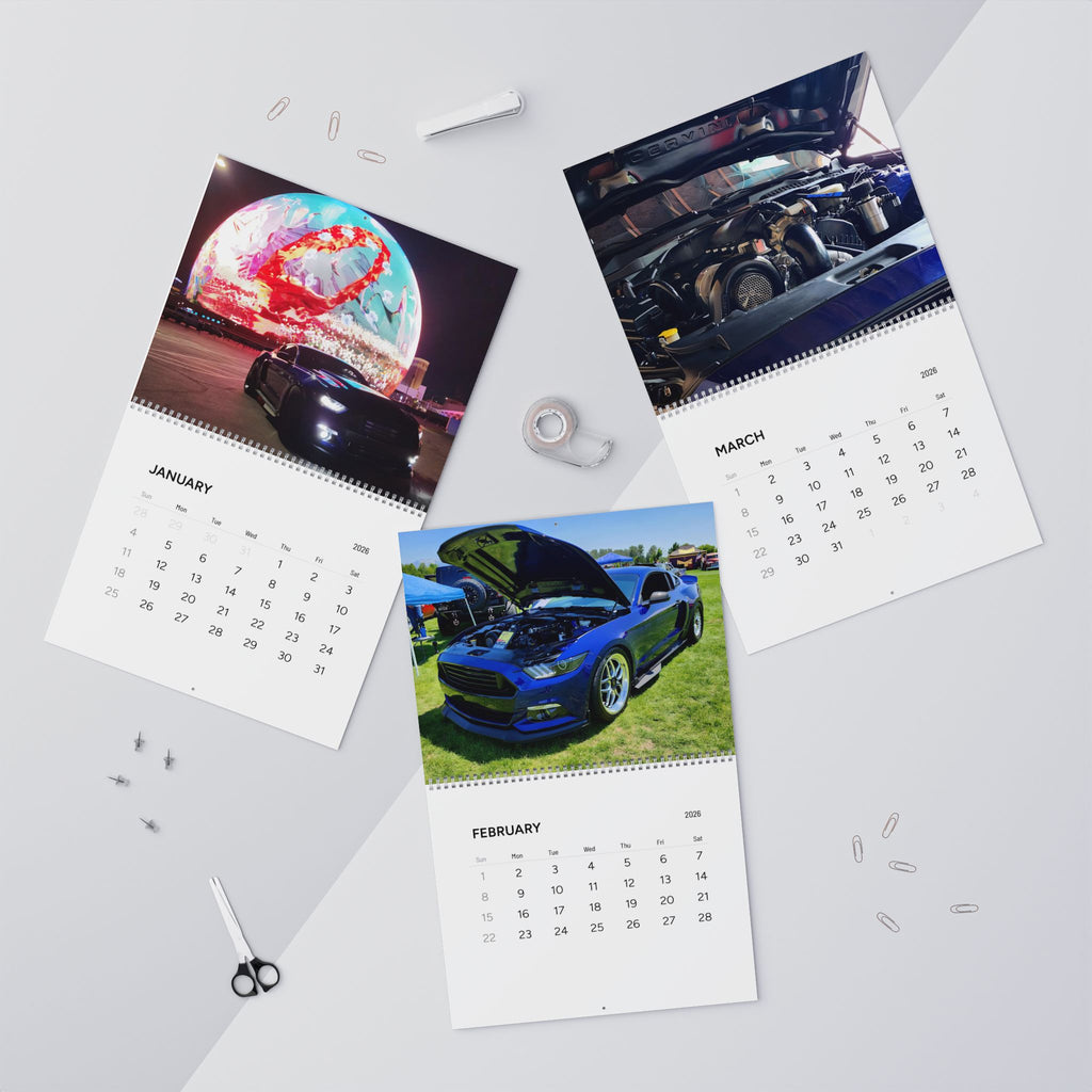 2026 Diablo Azul Wall Calendar — Monthly Automotive Photography Calendar