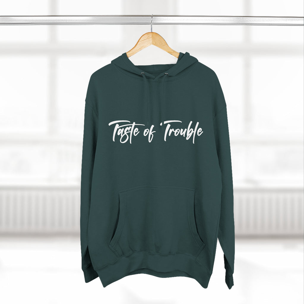 Taste of Trouble Fleece Pullover, Cozy Gift for Women, Casual Wear, Motivational Apparel, Holiday Gift
