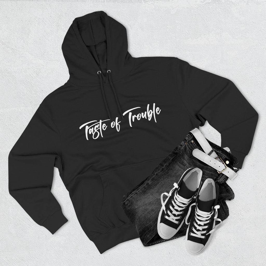 Taste of Trouble Fleece Pullover, Cozy Gift for Women, Casual Wear, Motivational Apparel, Holiday Gift