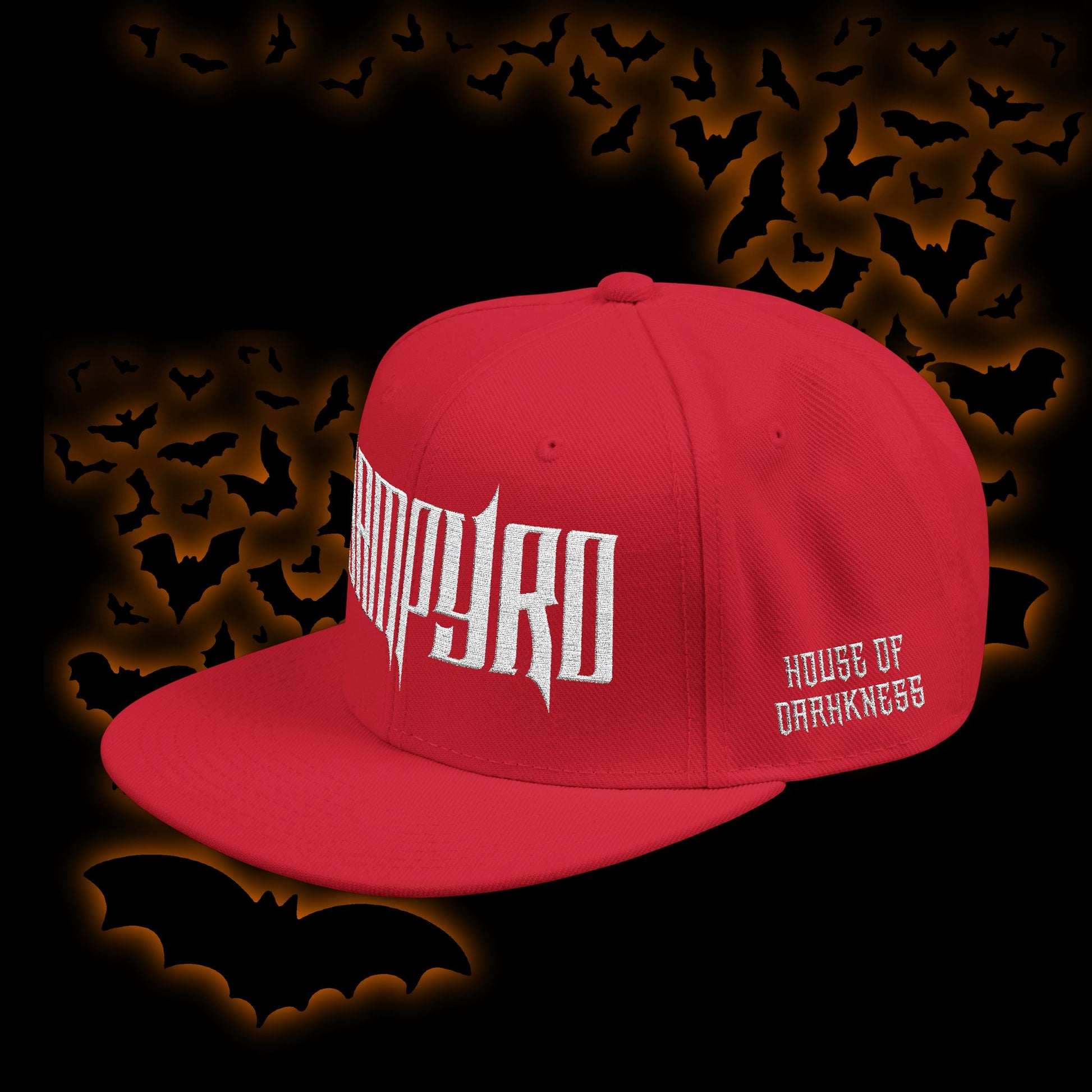 Vampyro Crimson Embroidered Snapback Hat
