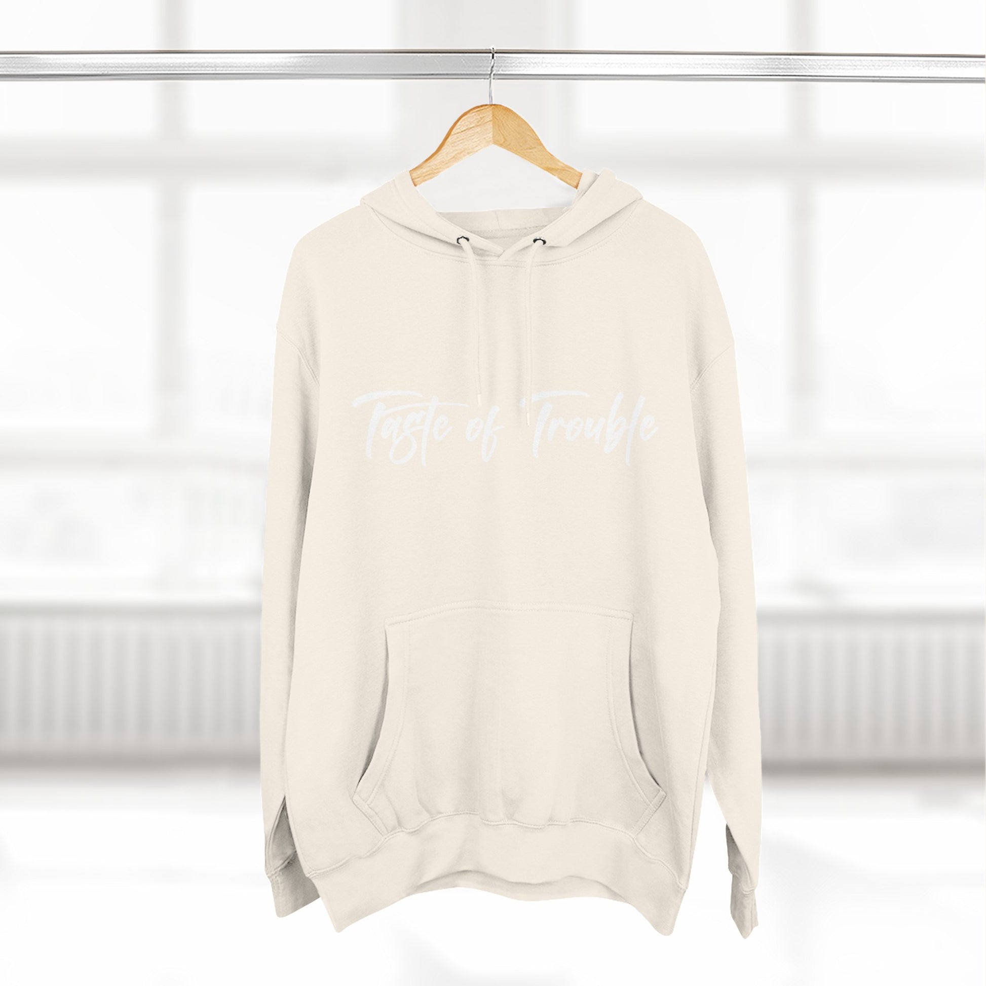 Taste of Trouble Fleece Pullover, Cozy Gift for Women, Casual Wear, Motivational Apparel, Holiday Gift