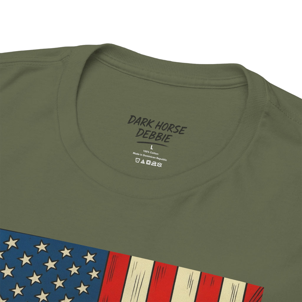 Dark Horse Debbie Patriotic Car Enthusiast Tee - Perfect for Independence Day, Gift for Dad, Car Show, Track Day, Summer Style