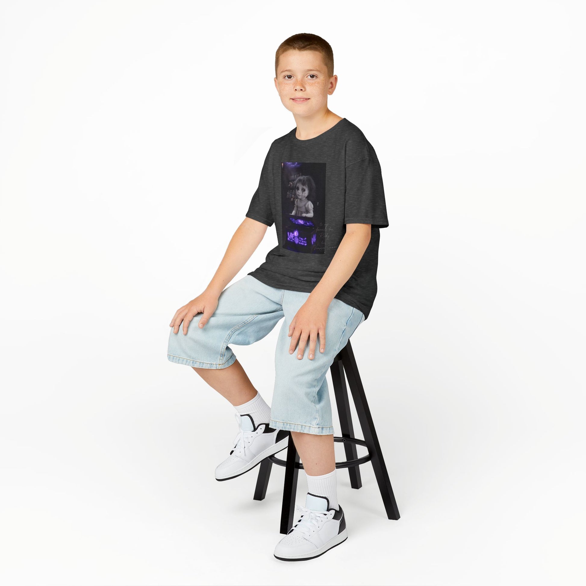 Vampyro Crimson – Haunted Music Box Kids Gothic Horror T-Shirt