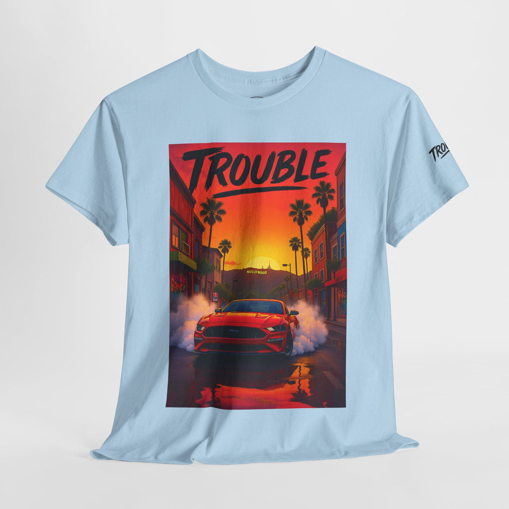 Trouble Retro Trouble Graphic Tee, Unisex Cotton T-Shirt, Cool Streetwear Shirt, Casual Summer Tee, Gift for Car Lovers