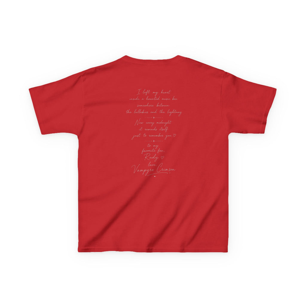 Vampyro Crimson “Haunted Music Box” Official Kids Tee – Gothic Doll Edition
