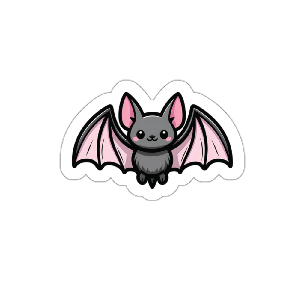 Vampyro Crimson's Cute Bat Die-Cut Stickers, Halloween Decor, Laptop Accessories, Kawaii Bat Sticker, Gift for Animal Lovers, Party Favors