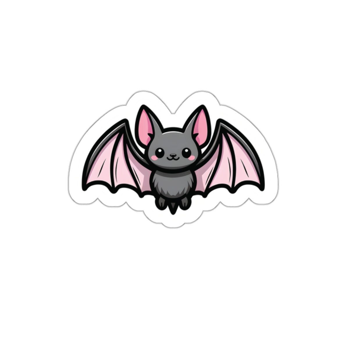 Vampyro Crimson's Cute Bat Die-Cut Stickers, Halloween Decor, Laptop Accessories, Kawaii Bat Sticker, Gift for Animal Lovers, Party Favors