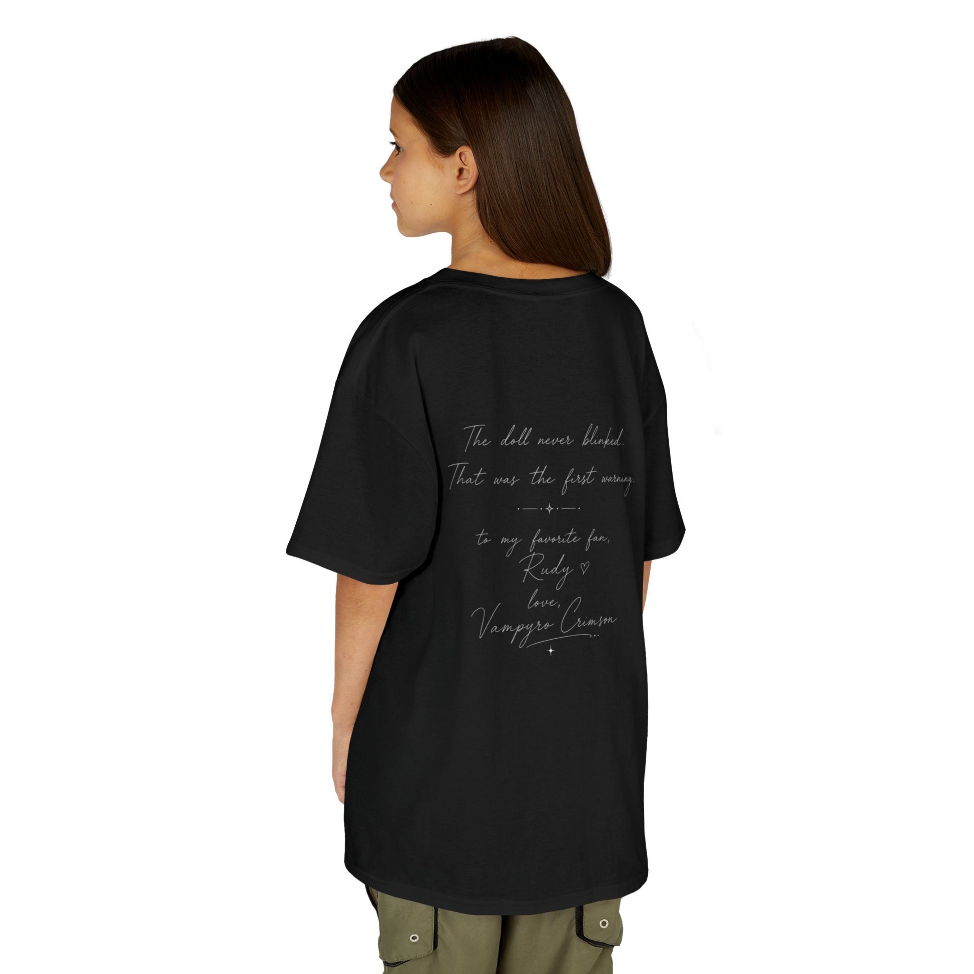 Vampyro Crimson – Haunted Music Box Kids Gothic Horror T-Shirt