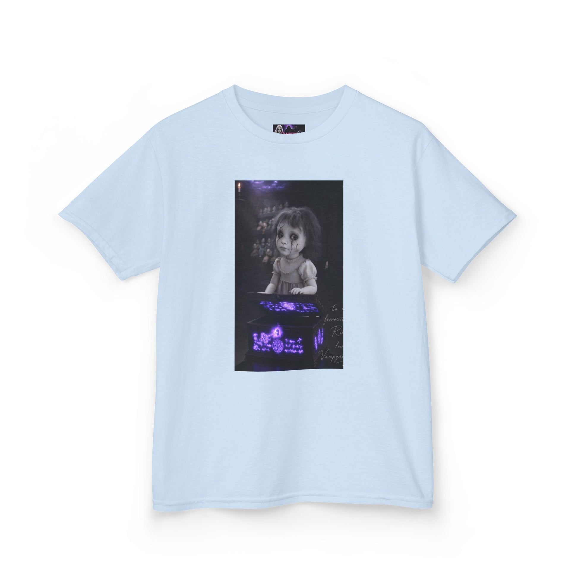 Vampyro Crimson – Haunted Music Box Kids Gothic Horror T-Shirt