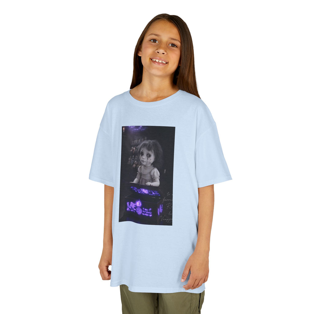 Vampyro Crimson – Haunted Music Box Kids Gothic Horror T-Shirt