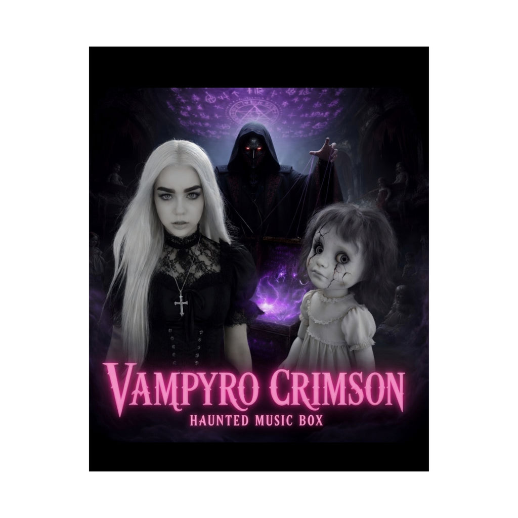 Vampyro Crimson Haunted Music Box Matte Poster
