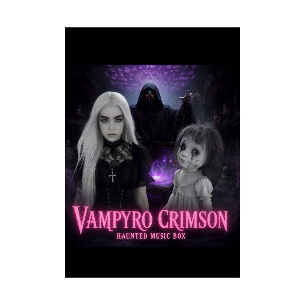 Vampyro Crimson Haunted Music Box Matte Poster