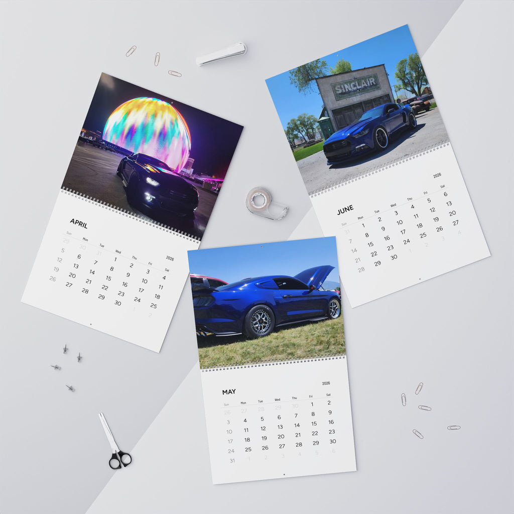 2026 Diablo Azul Wall Calendar — Monthly Automotive Photography Calendar