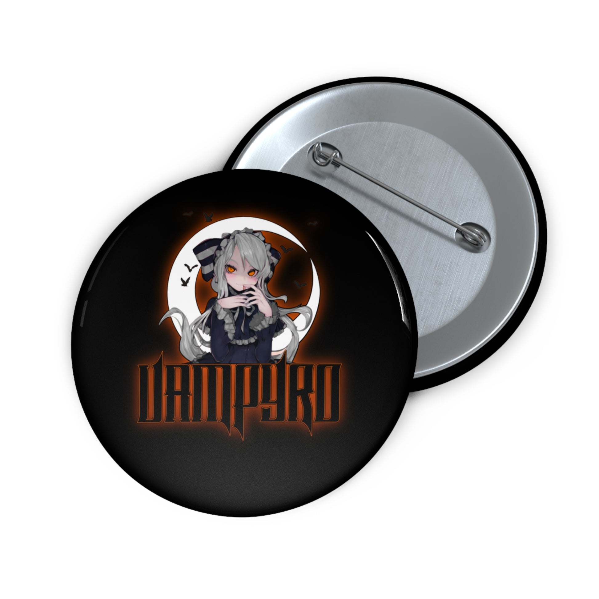 Vampyro Original Custom Collectors Pin Buttons for Fans, Vampire Theme, Unique Accessories, Fun Gifts, Collectible Badges, Event Giveaways