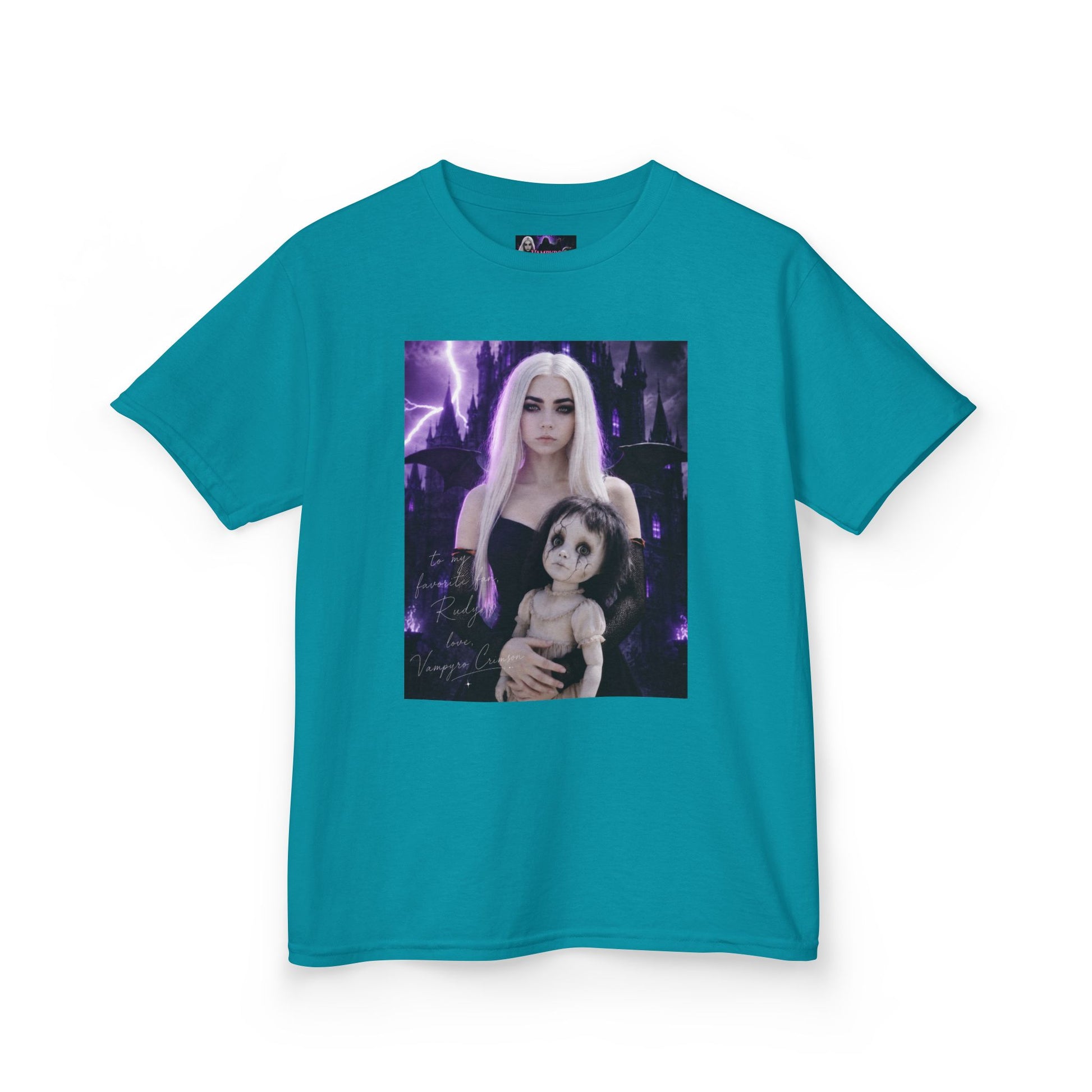 Vampyro Crimson “Haunted Music Box” Official Kids Tee – Gothic Doll Edition
