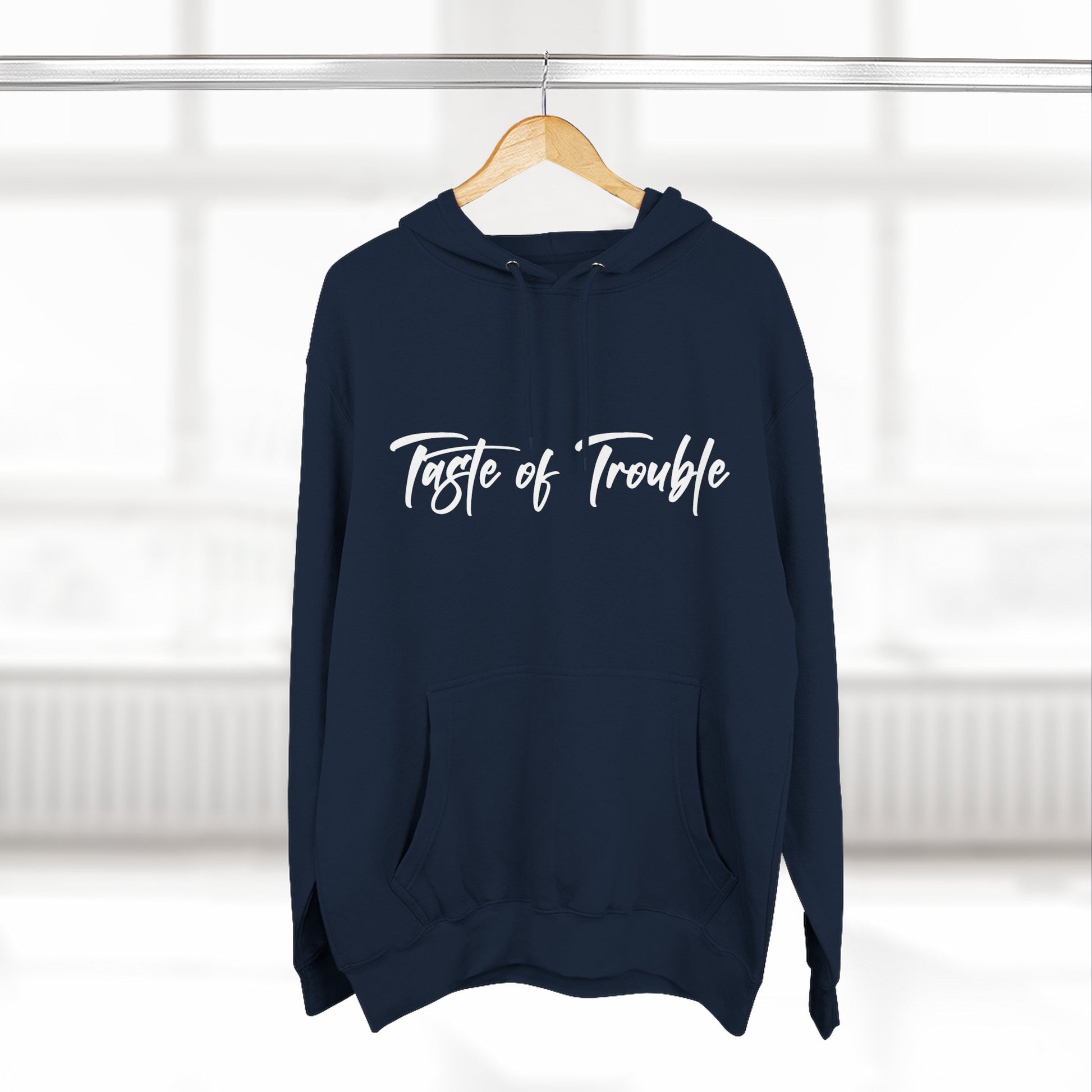 Taste of Trouble Fleece Pullover, Cozy Gift for Women, Casual Wear, Motivational Apparel, Holiday Gift
