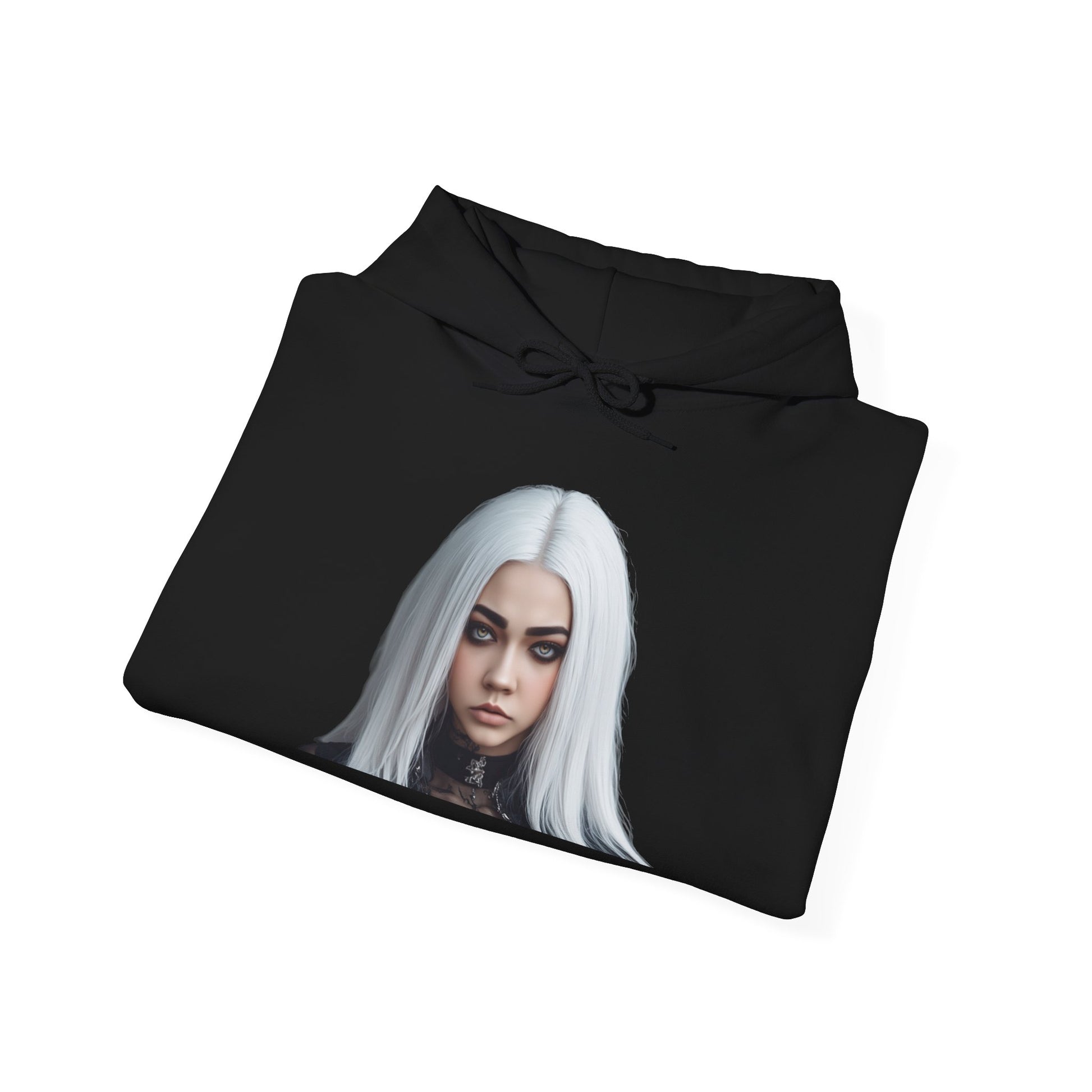 Vampyro Crimson Digitally Autographed Portrait Graphic Hoodie —  "Your heartbeat is a confession and I hear every lie." Vampyro Crimson