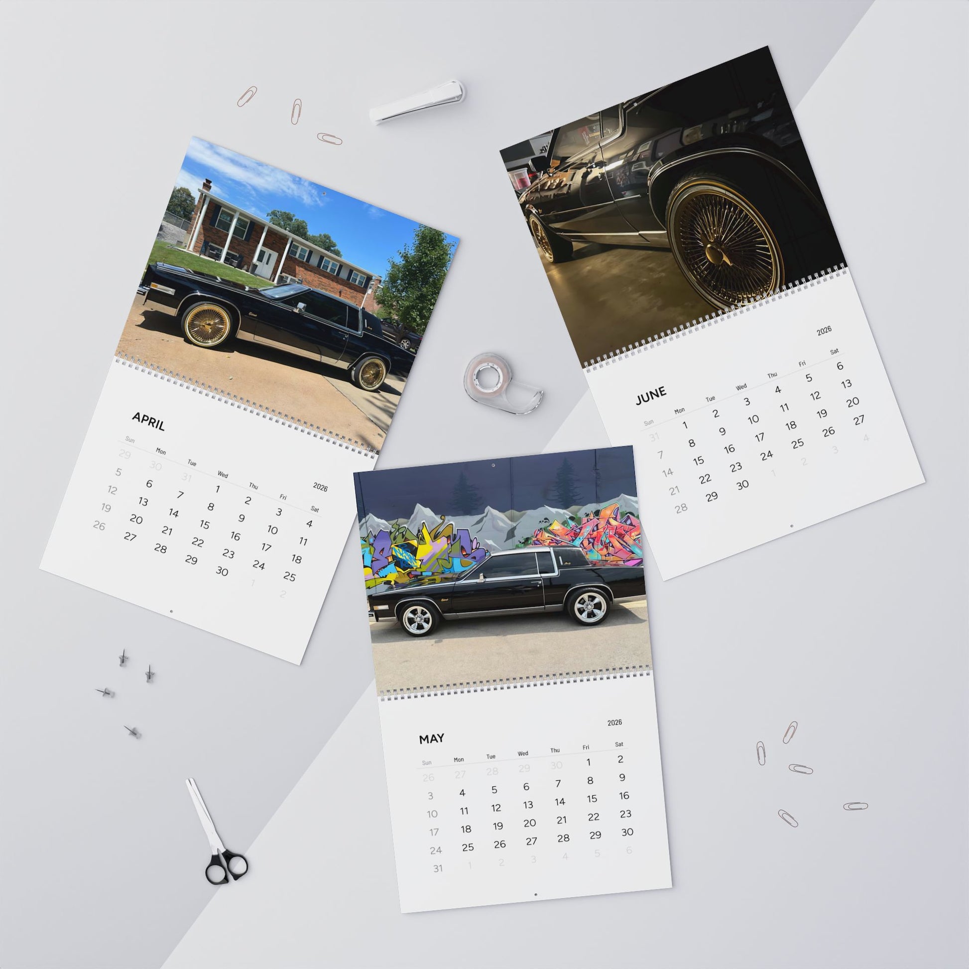 Apollonia Wall Calendar 2026 – Vintage Cars & Urban Auto Photography
