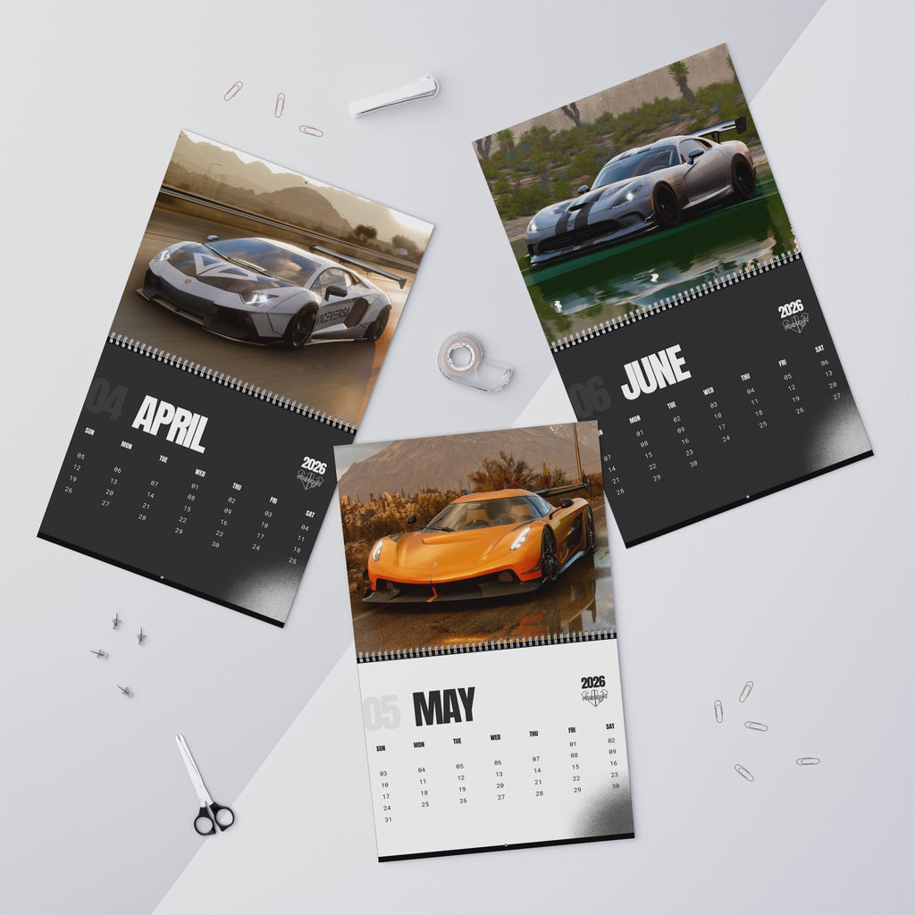 ViceVersa Garage Wall Calendar 2026 for Car Enthusiast