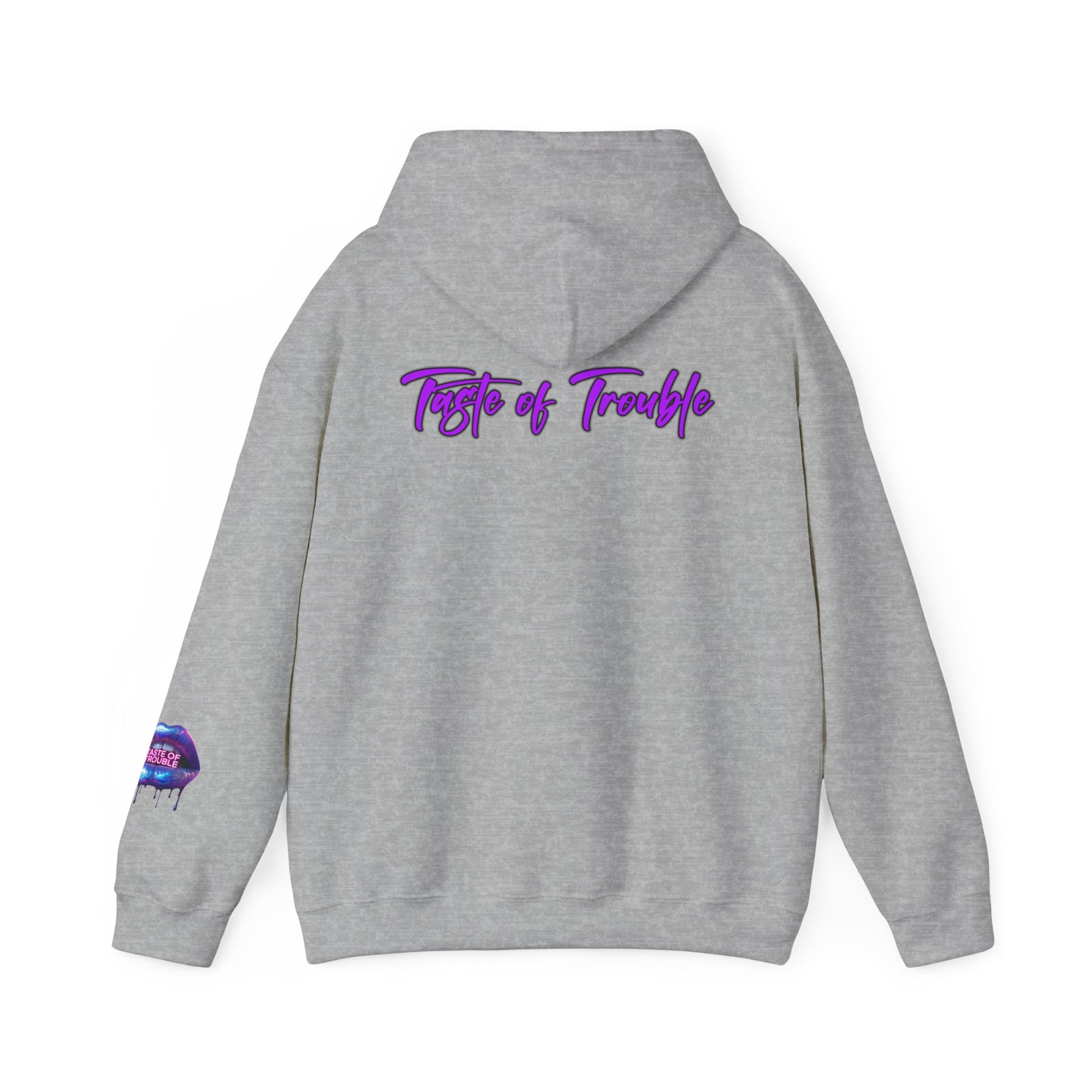 Taste of Trouble Inspirational Hoodie for Creative Souls, Motivational Sweatshirt, Unisex Heavy Blend, Modern Casual Wear, Gift for Artists, Trendy [...]