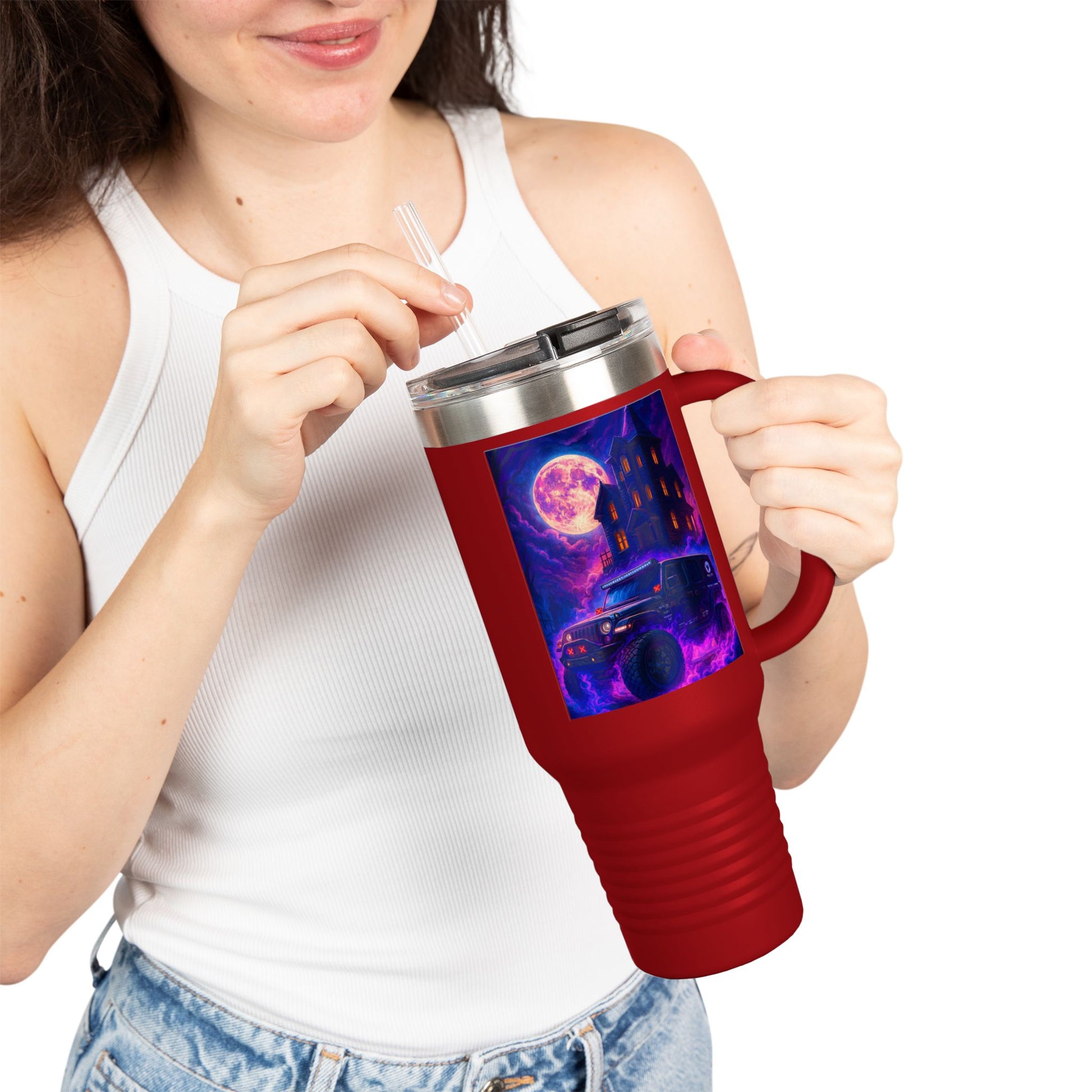 Pap Jeep Enthusiast Cosmic Adventure Insulated Travel Mug, 40oz - Perfect for Road Trips, Camping, and Stargazing - Unique Gifts for Wanderlusters, Coffee [...]