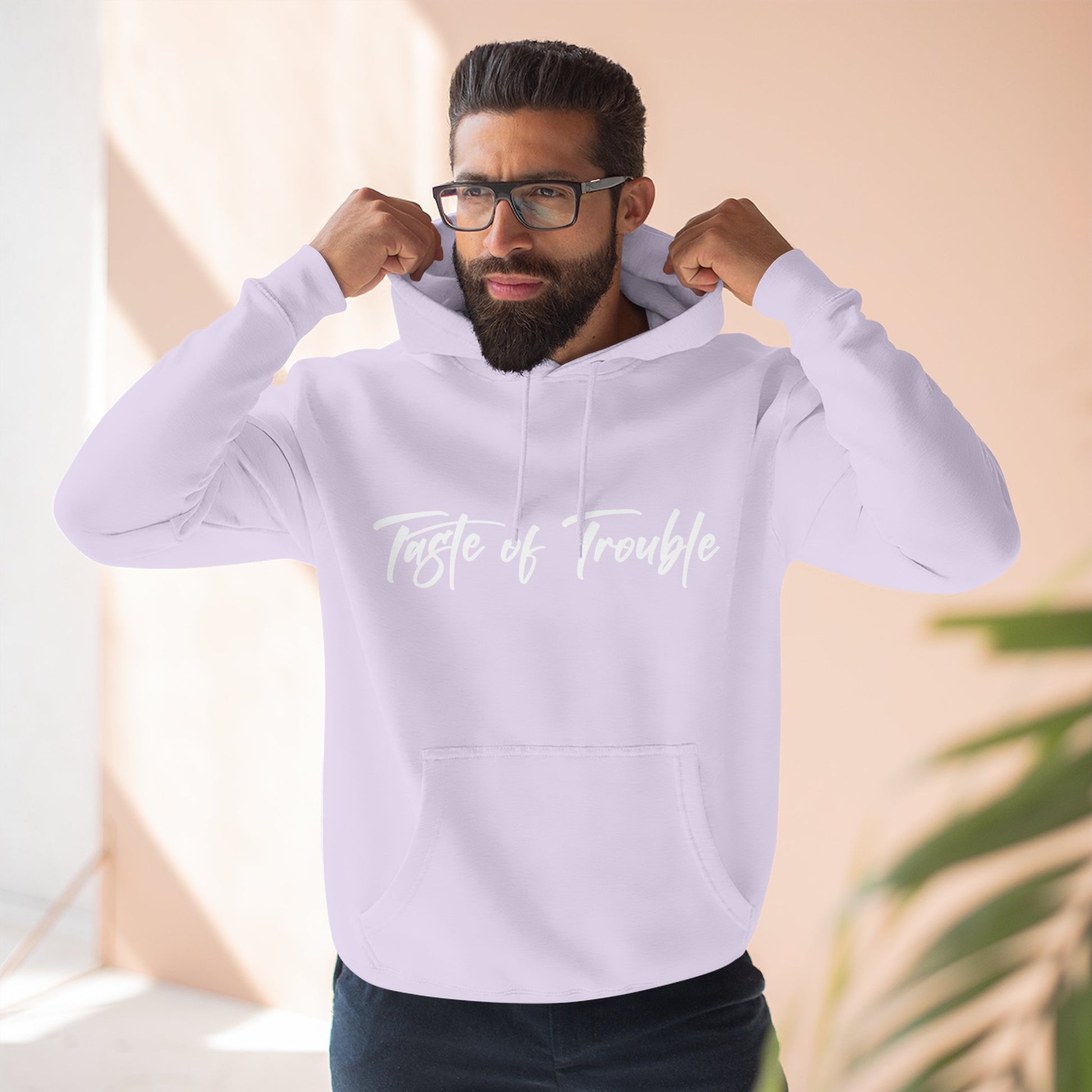 Taste of Trouble Fleece Pullover, Cozy Gift for Women, Casual Wear, Motivational Apparel, Holiday Gift